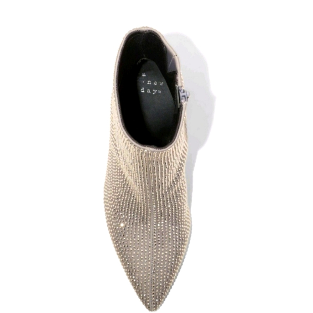 CASSIDY RHINESTONE ANKLE BOOTS